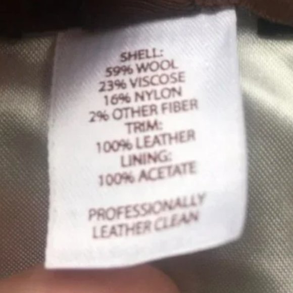 vintage Tesori suit tweeded and leather - Picture 11 of 12